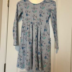 Hanna Andersson Light Blue Dress with Frozen Print